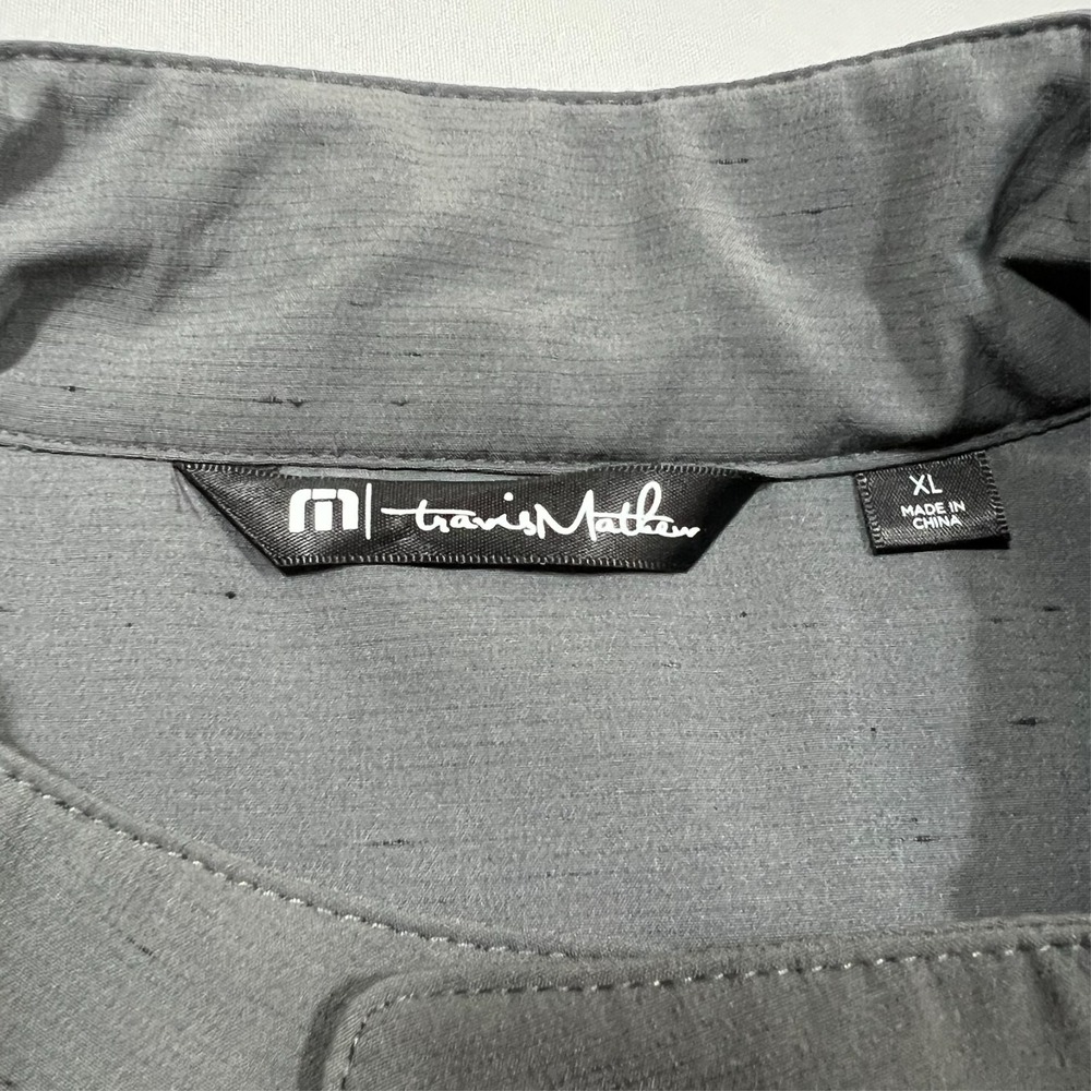 Travis Mathew Vest Snowbody Better‎ Golf Gray Puffer Quilted Outdoors Men's XL - Picture 4 of 13